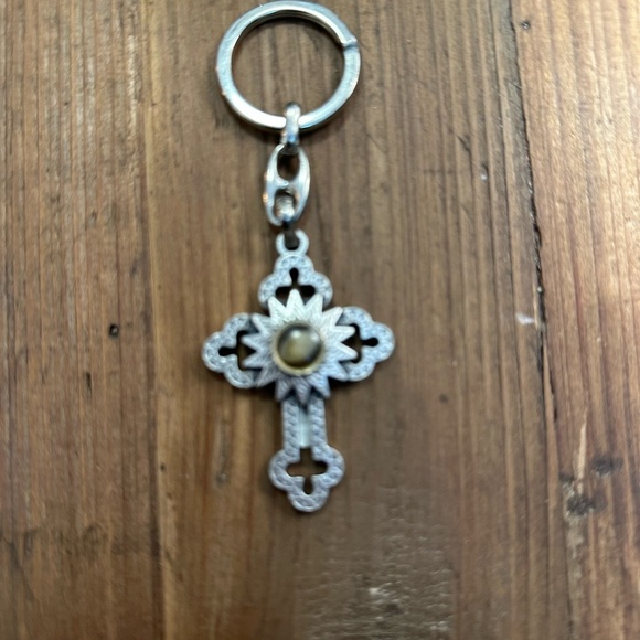 Accessories - Silver Cross Keychain